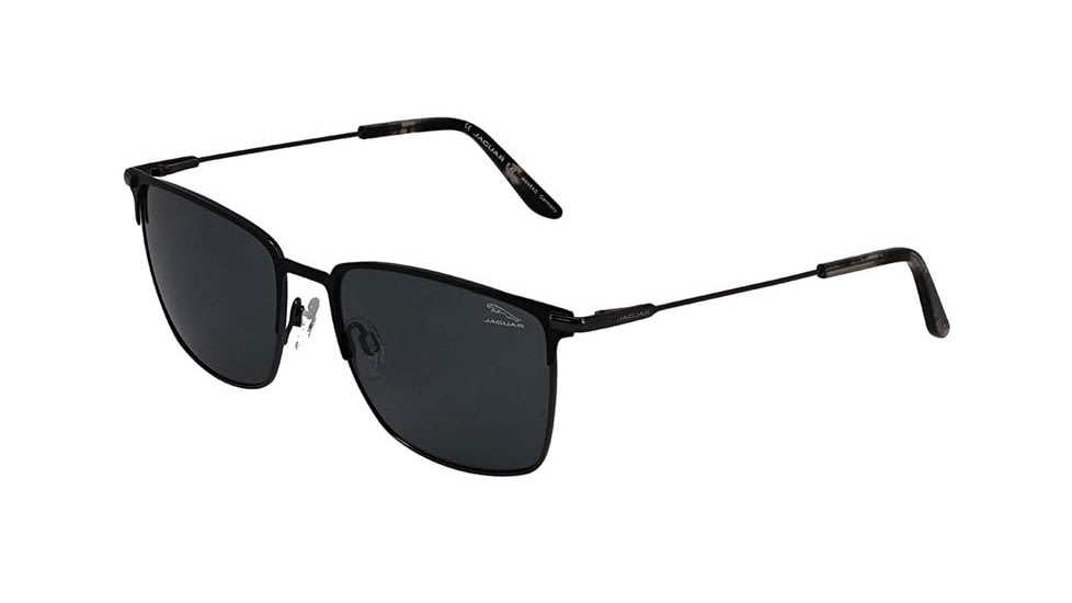 Jaguar 37362 Sunglasses, Black-Gunmetal, Polarized Lenses, 56-18-145, 37362-6100