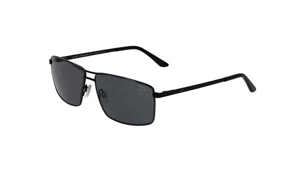 Jaguar 37363 Sunglasses, Black-Gunmetal, Polarized Lenses, 62-14-145, 37363-6100