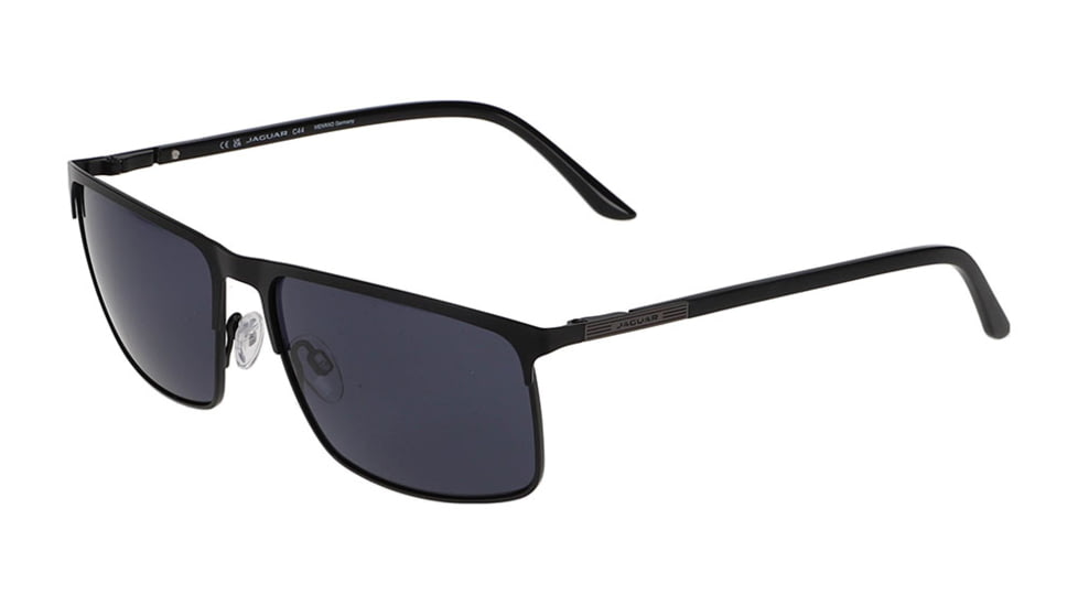 Jaguar 37366 Sunglasses, Black-Grey, Mirror Lens, 60-16-145, JG37366606100