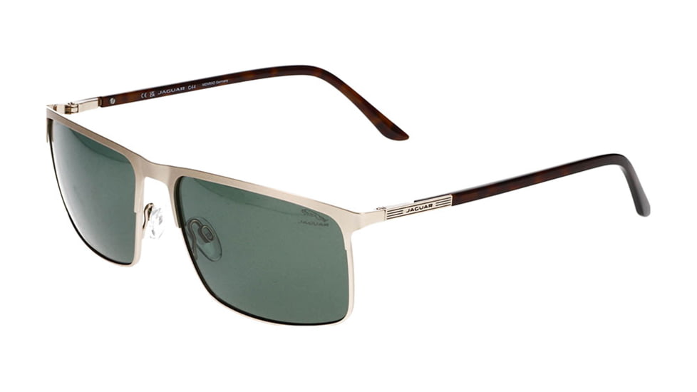 Jaguar 37366 Sunglasses, Gold-Brown Frame, Polarized Lens, 60-16-145, JG37366606000