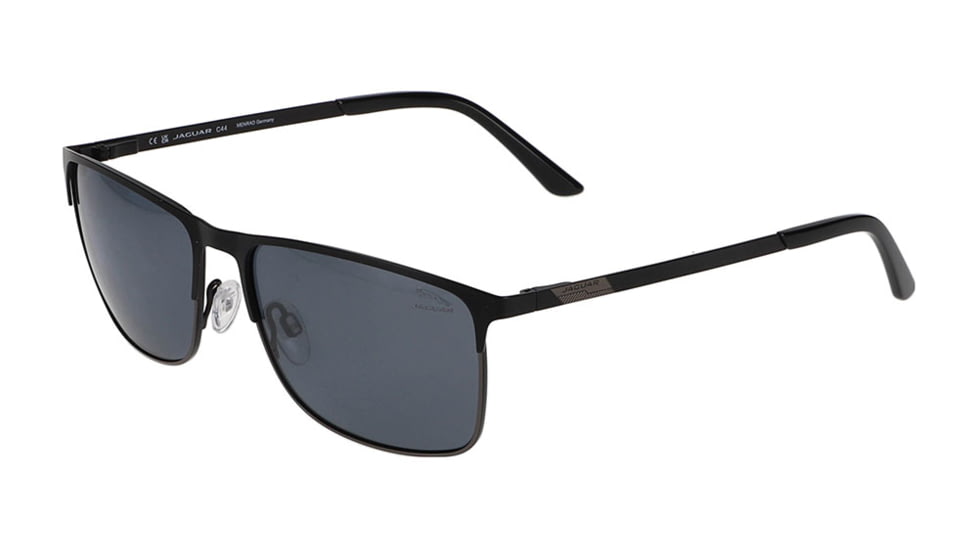 Jaguar 37368 Sunglasses, Black-Grey Frame, Polarized Lens, 58-14-145, JG37368586100