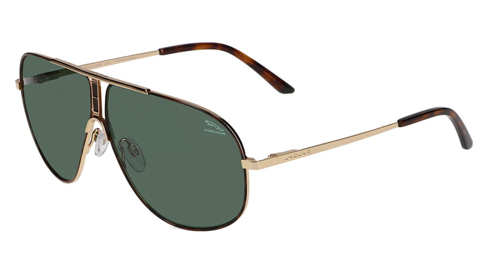 Jaguar 37502 Sunglasses, Gold Brown Frame, Polarized Lens, 63-9-140, JG37502636000