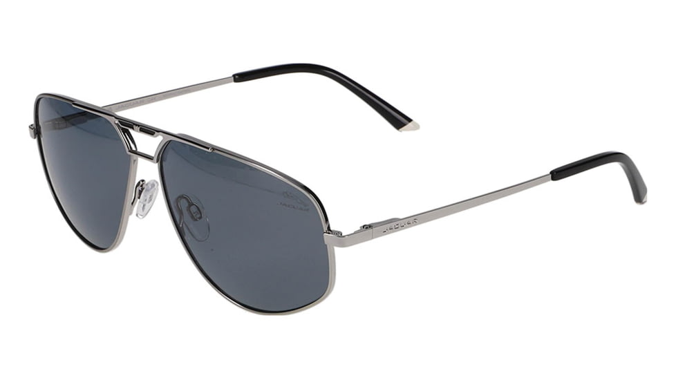 Jaguar 37503 Sunglasses, Grey-Black Frame, Polarized Lens, 60-12-145, JG37503606500