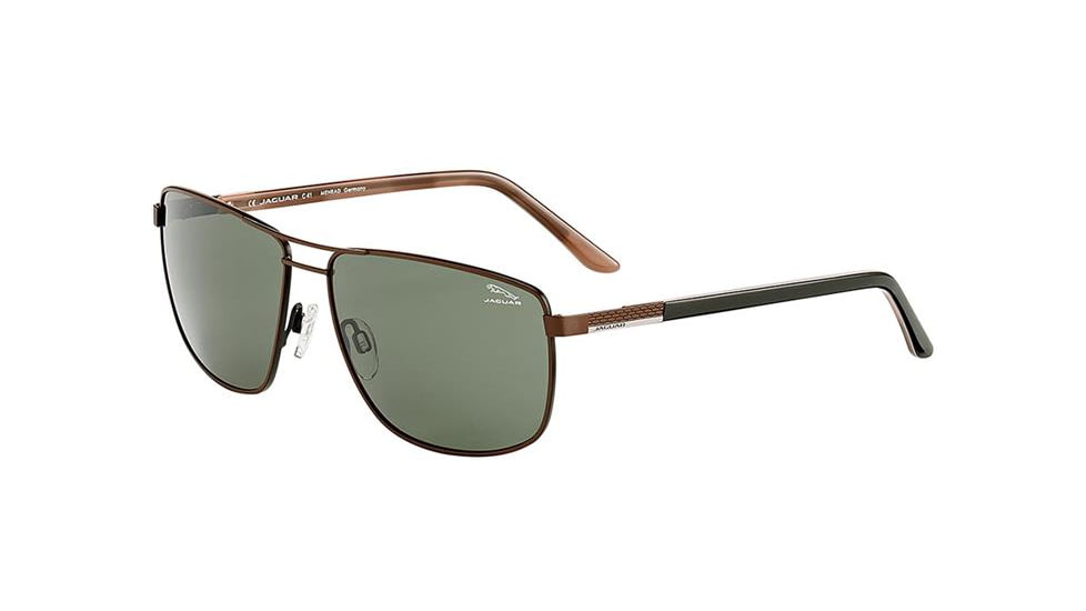 Jaguar 37619 Sunglasses, Grey-Rust, Polarized Lenses, 57-17-145, 37619-6100