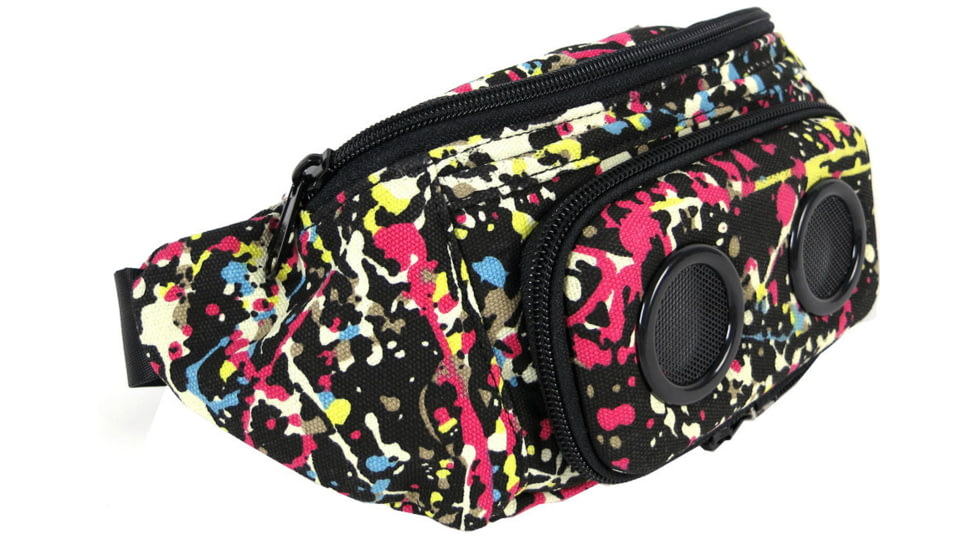 JammyPack Portable Lumbar Pack Speakers-Paint Splatter