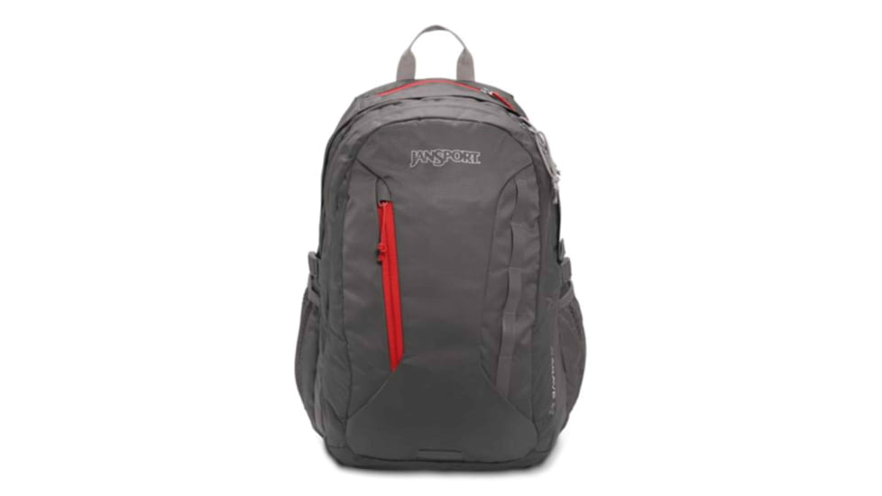 Jansport Agave Backpack-Forge Grey/Red Tape