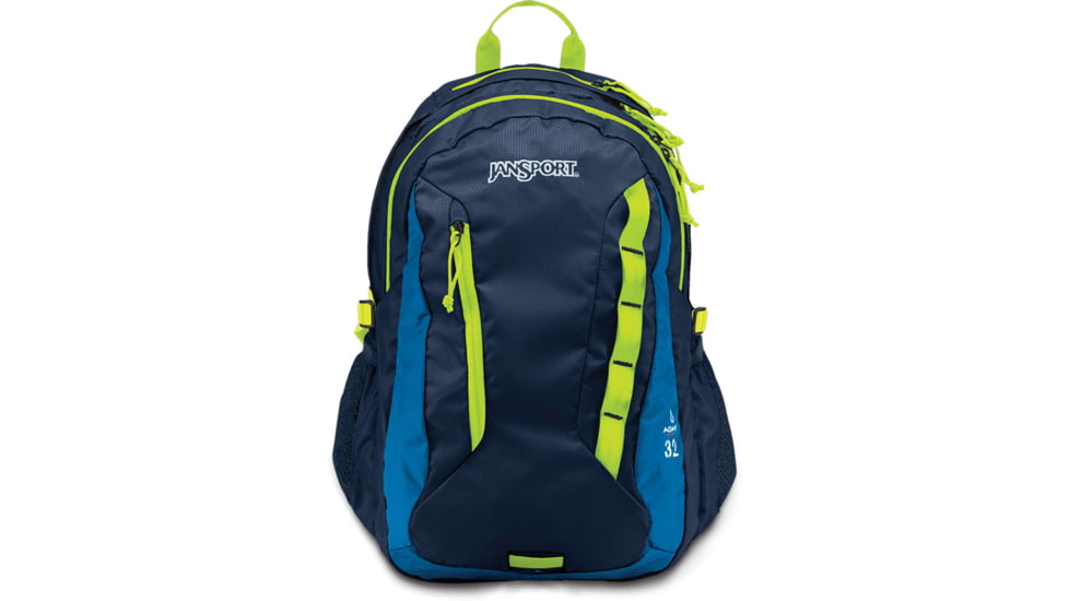 Jansport Agave Backpack- Navy/Lime Punch