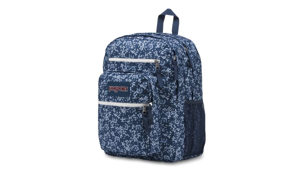 Jansport Big Student Backpack, Navy Field Floral, 34 L JS00TDN750E