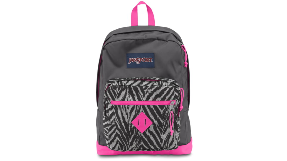 Jansport City Scout-Shady Gray / Fluorescent Pink