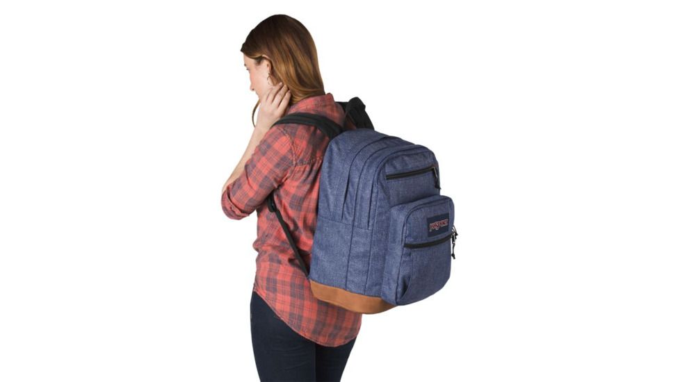 Jansport Cool Student Backpack, Blue Heathered Twill, 34 L JS0A2SDD4M8