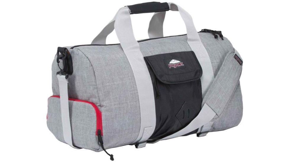 Jansport Duffel LD-Black Poly Ripstop/Grey Marl