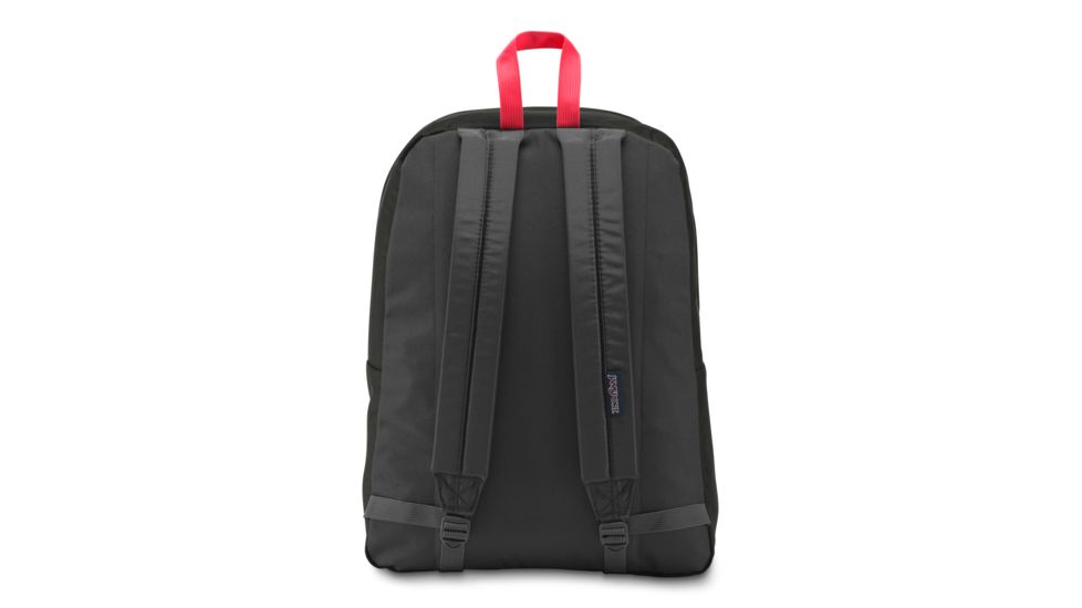 Jansport Exposed 25L Backpack, Black/Fluorescent Red, JS0A3C4X4B7