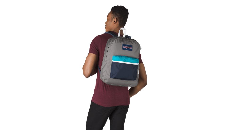 Jansport Exposed 25L Backpack, Shady Grey / White, JS0A3C4X3J4