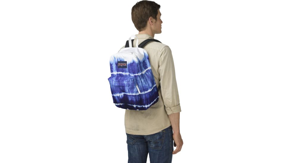 Jansport High Stakes Backpack, Multi/Blue Drip Dye, 25 L, JS00TRS7ZQ1