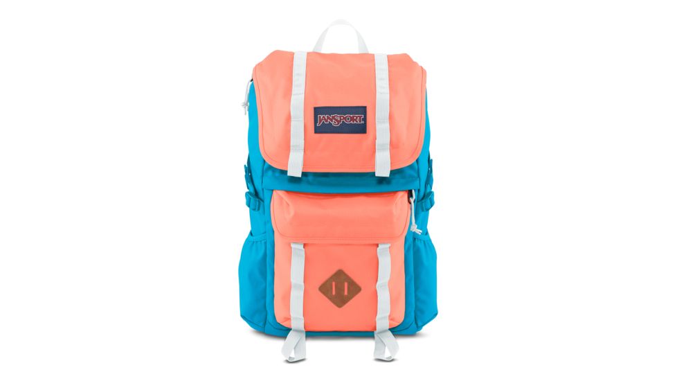 Jansport Javelina Backpack, Coralpeaches/Mammoth Blue, 25 L, JS0A2T3152A
