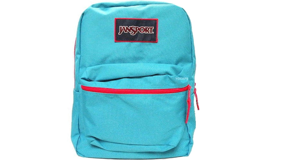 Jansport Overexposed Backpack-Algiers Blue/High Risk Red