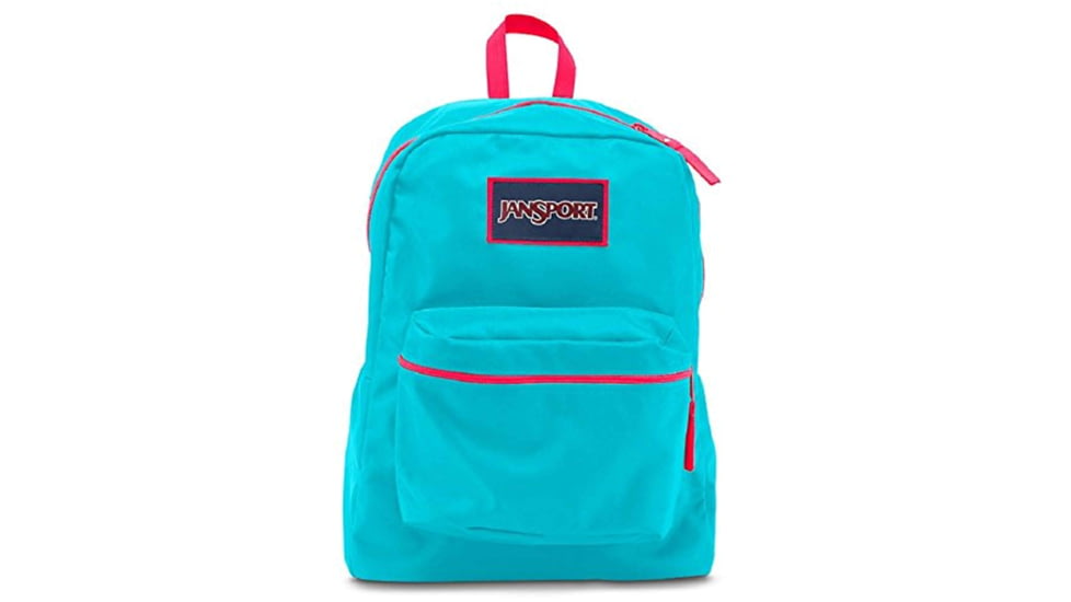 Jansport Overexposed Backpack-Mammoth Blue/Fluorescent Red