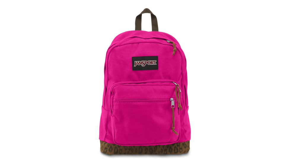Jansport Right Pack Backpack-Cyber Pink Leopard