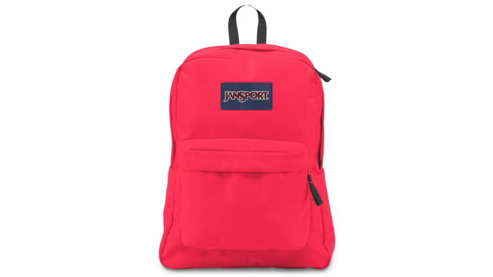 Jansport Superbreak Backpack-Fluorescent Red