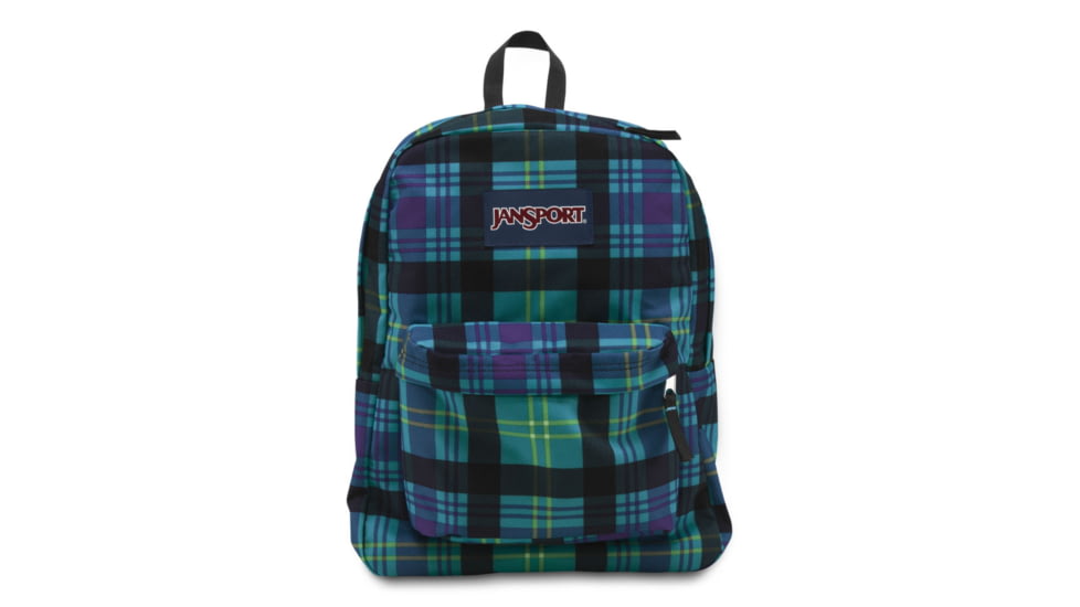 Jansport Superbreak Backpack-Mammoth Blue Preston Plaid