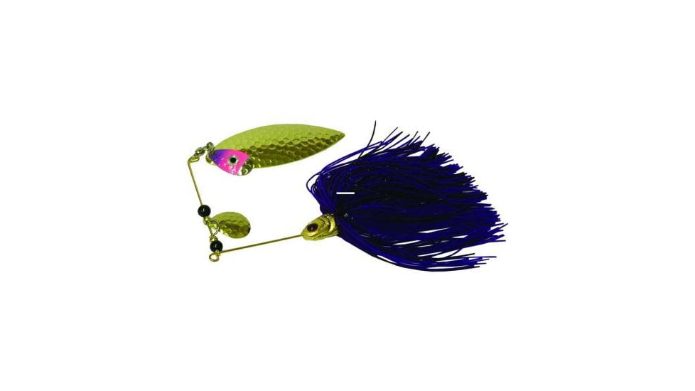 JB Lures Pro-Laser Plus Spinnerbait, Black/White/Red, 3/8oz, PLP3801