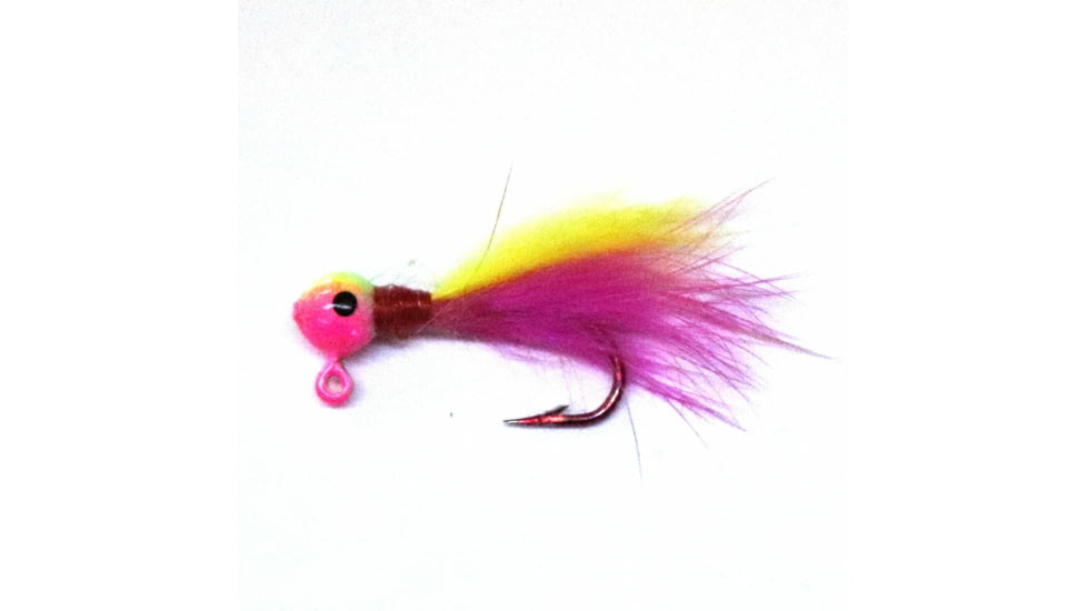 JB Lures Rabbit Hair Jig 1/32 oz, Pink Chartreuse/Pink Chartreuse, RH3212C
