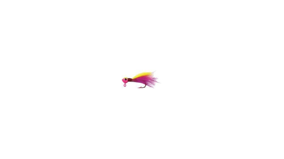 JB Lures Rabbit Hair Jigs 1/64 oz. Pink Chart/Pink Chart 2/PACK, RH6412P