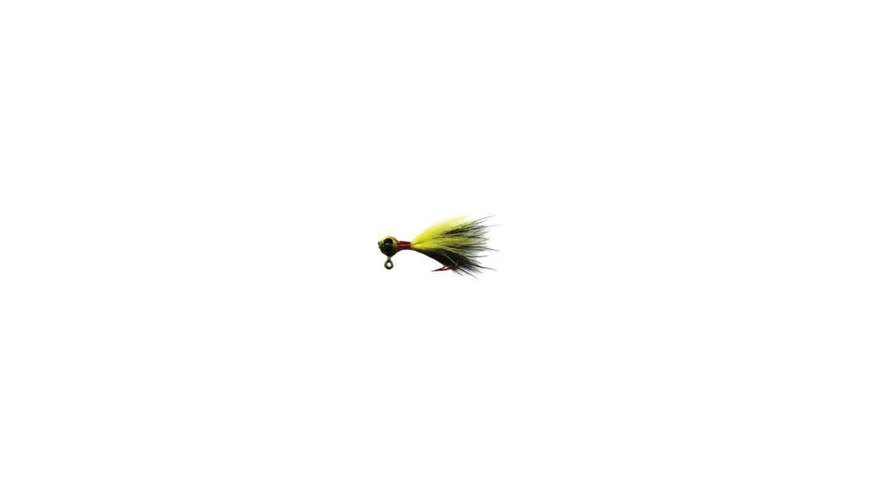 JB Lures Rabbit Hair Jigs 1/64 oz. Yellow BLK/Yellow BLK 2/PACK, RH6411P