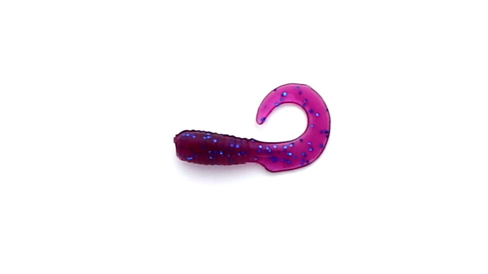 Jerry's Lures Assault Grub, 20, 1in, Electric Grape, Purple w/ Blue Flake, 71029