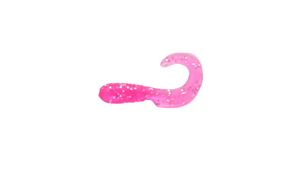 Jerry's Lures Assault Grub, 20, 1in, Pink, Mf. ,Hot Pink w/Silver Flake, 71189