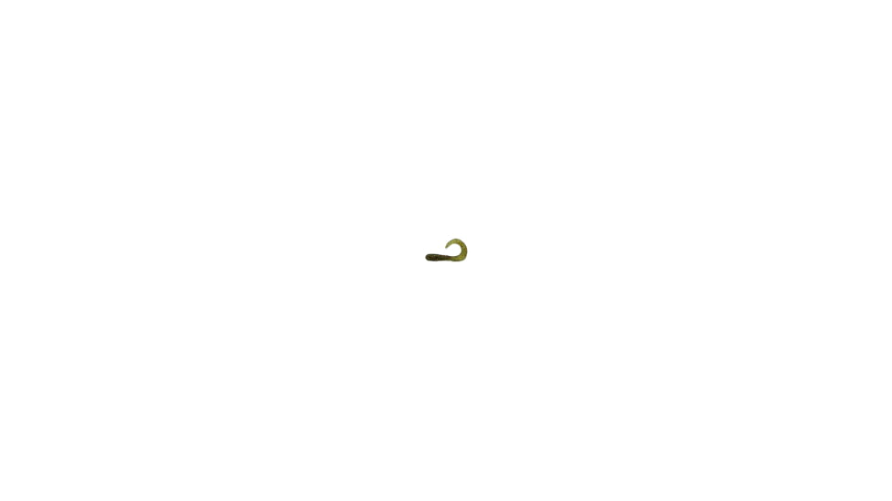Jerry's Lures Assault Grub, 20, 2in, Happy Perch, Moss Green w/Red, Gold Flake, 72042