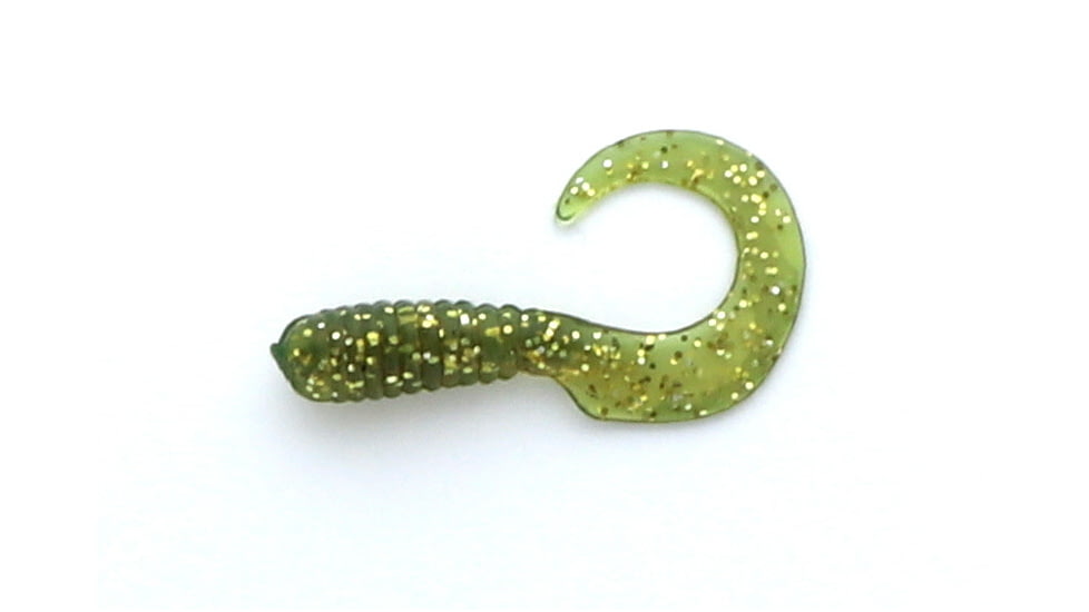 Jerry's Lures Assault Grub, 20, 2in, Motor Oil Mf, Motor Oil Mf, 72046