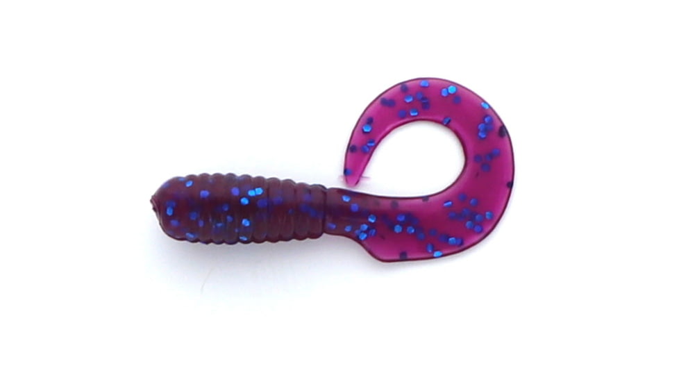 Jerry's Lures Assault Grub, 10, 3in, Electric Grape, 73029