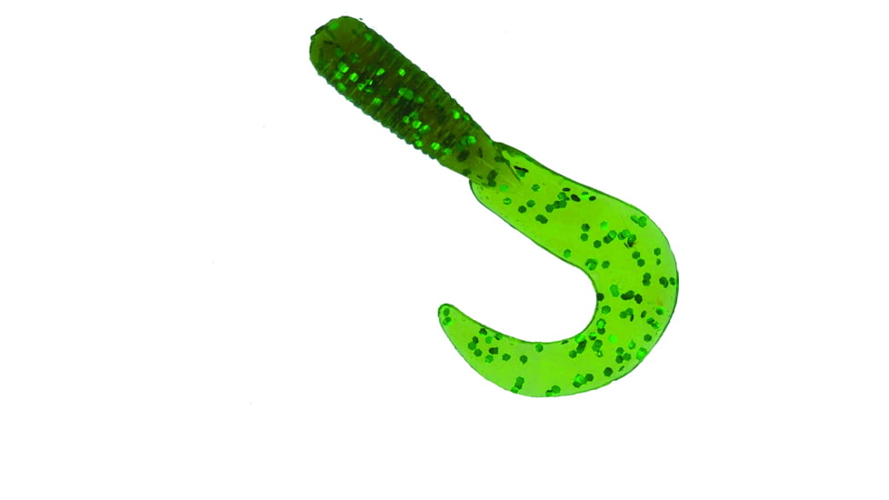 Jerry's Lures Assault Grub, 10, 3in, Motor Oil Green Mf, 73045