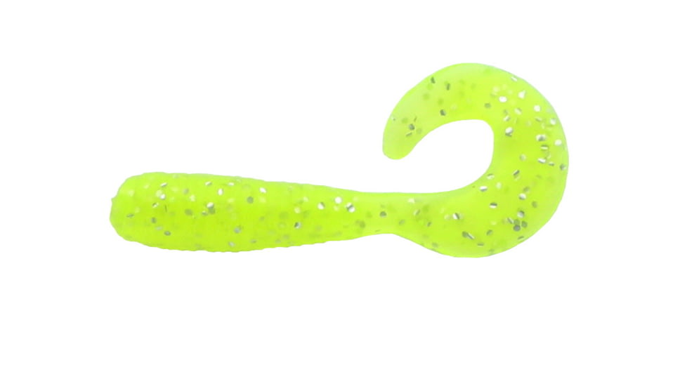 Jerry's Lures Assault Grub, 10, 4in, Chartreuse Mf, 74033