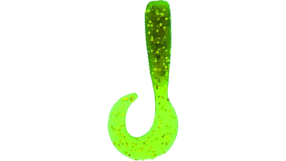 Jerry's Lures Assault Grub, 10, 4in, Motor Oil Mf, Motor Oil Mf, 74046