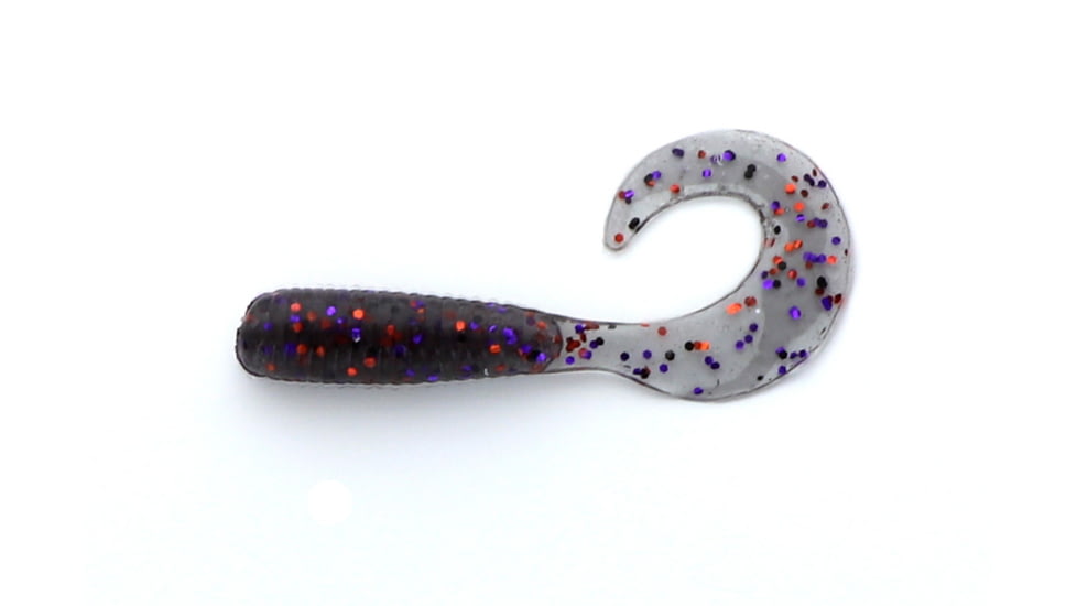 Jerry's Lures Assault Grub, 10, 4in, S&amp;P Purple &amp; Copper Mf, 74173
