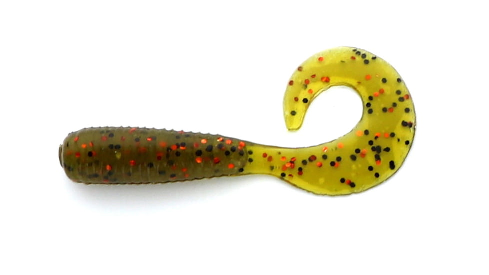 Jerry's Lures Assault Grub, 10, 4in, Watermelon Black &amp; Copper Mf, 74156