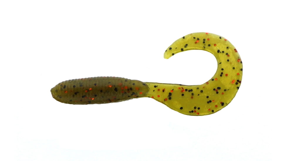 Jerrys Lures Assault Grub, 5in Watermelon Black &amp; Copper MF 10/Pack, 75156