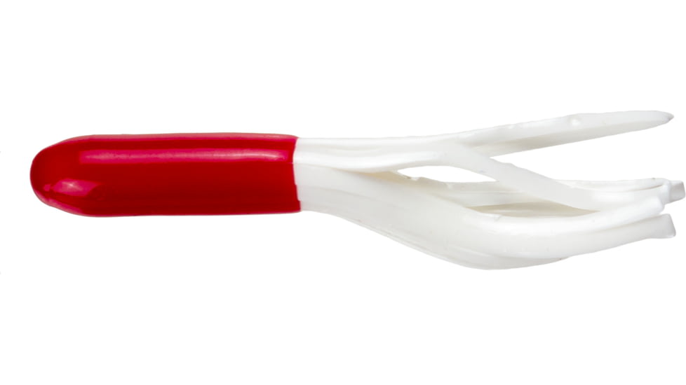 Jerry's Lures Mini Skirt Soft Bait, 20, 1 1/2in, Red/White, Red/White, 81093