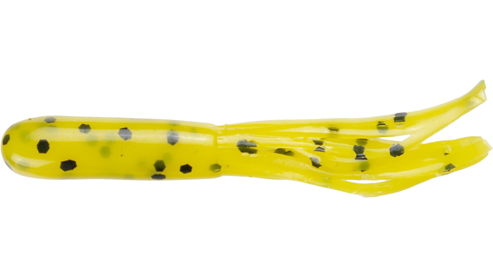 Jerry's Lures Mini Skirt Soft Bait, 20, 1 1/2in, Ripe Banana, Yellow/Pepper, 81023
