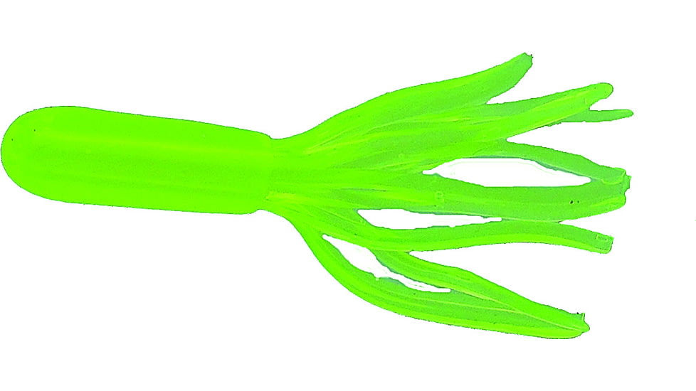 Jerry's Lures Mini Skirt Soft Bait, 20, 1 1/2in, Chartreuse, 81013