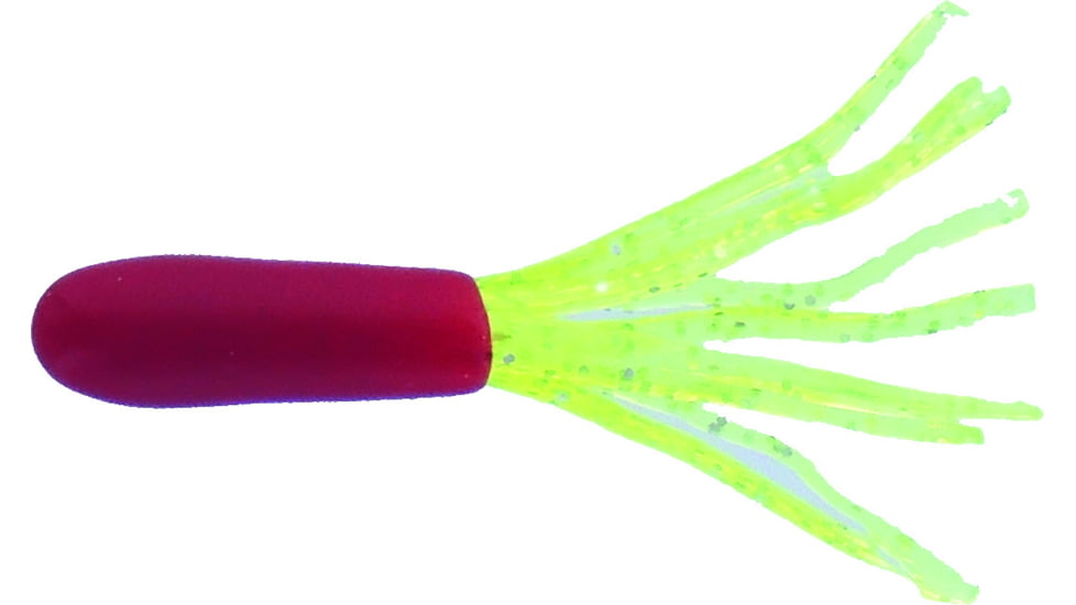 Jerry's Lures Tiny Fluke Fluke, 20, 1 1/2in, Red/Chartreuse, 81025