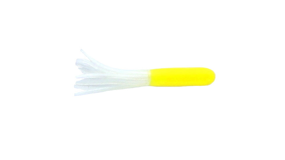 Jerry's Lures Mini Skirt Soft Bait, 20, 1 1/2in, Yellow/Pearl, 81027