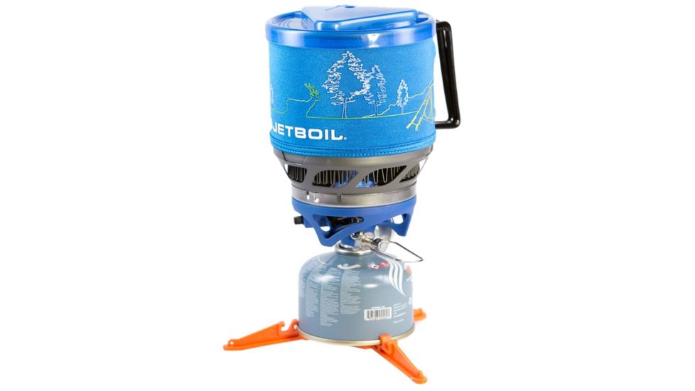 Jetboil MiniMo Personal Cooking System-Sapphire w/ Line Art