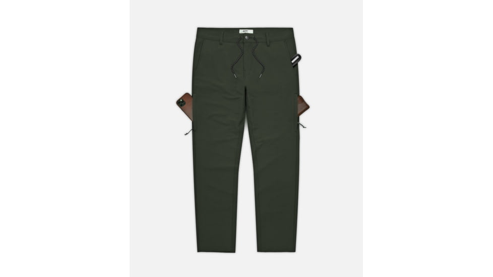 Jetty Acadia Travel Pant, Army, 31, 28590
