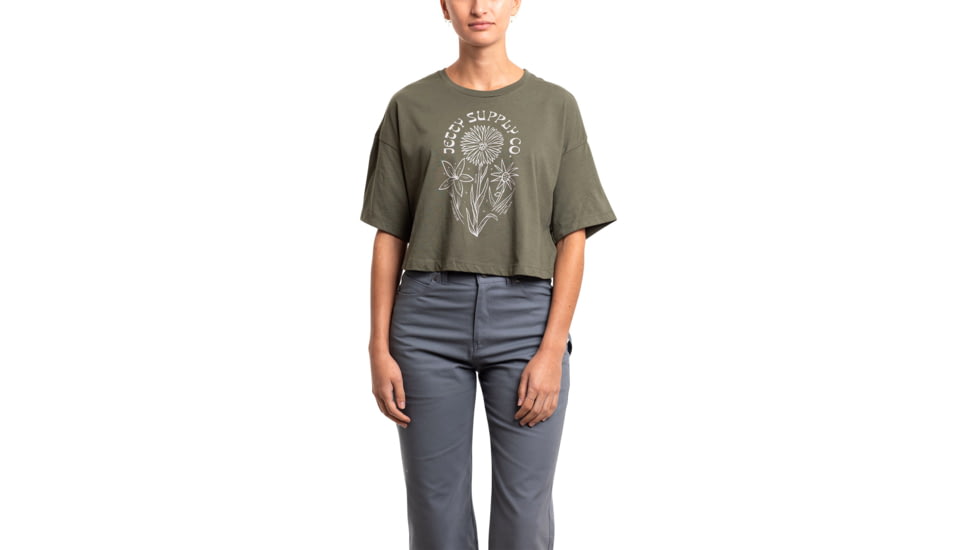 Jetty Aster Tee - Womens, Military, Medium, 26849