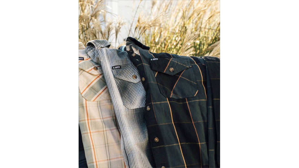 Jetty Breaker Flannel - Men's, Medium, Charcoal, 27319