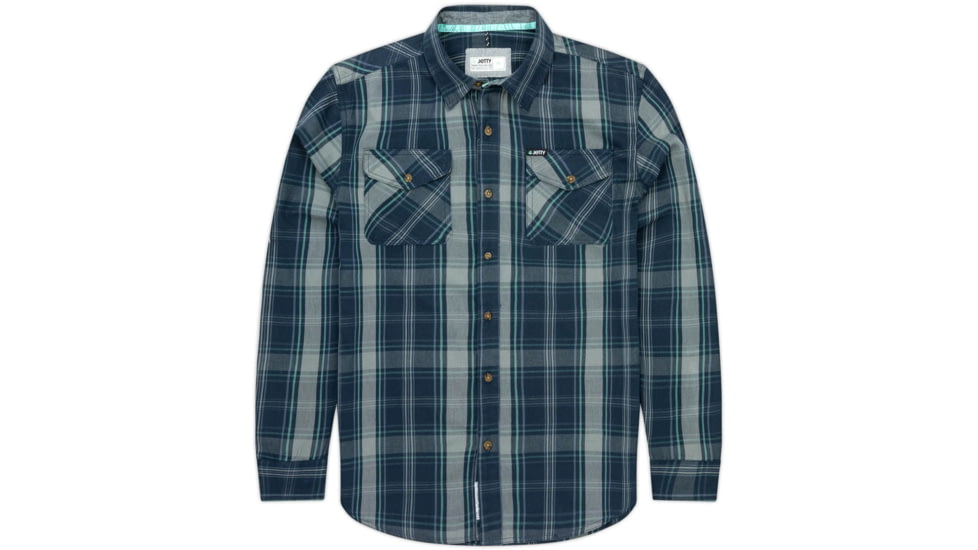 Jetty Breaker Flannel - Men's, Medium, Navy, 27359