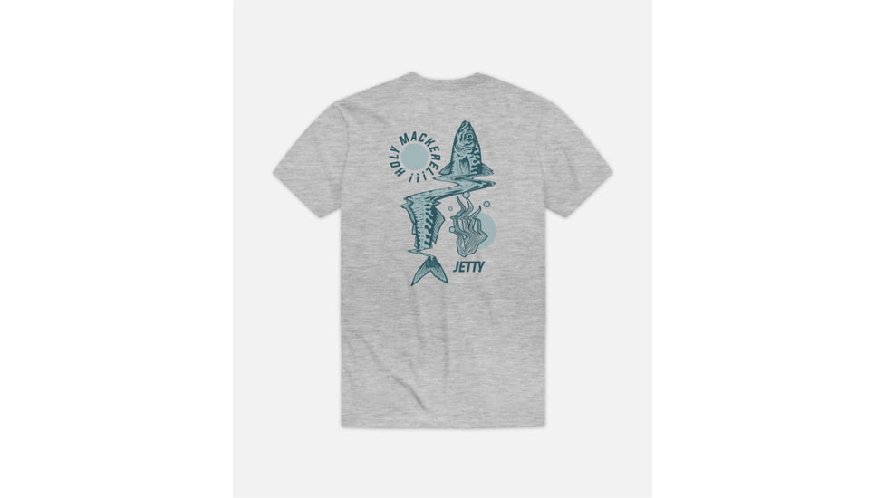 Jetty Grom Mackerel Tee - Kids, Heather Grey, YM, 26622